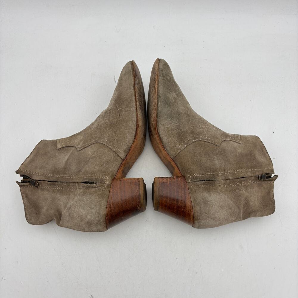 Isabel Marant Etoile Dicker Suede Ankle Boots Women's 39 Western Boho Booties - Picture 6 of 16